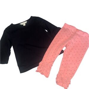 (Matilda Jane Brand) Girls Size 18 Month Ruffle Shirt with Pants